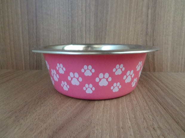 Plato Mediano de Acero Inoxidable para mascotas